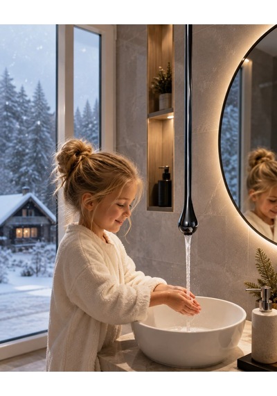 Specıal Krom Fotoselli Lavabo Bataryası Acar Alb 1003 Altın