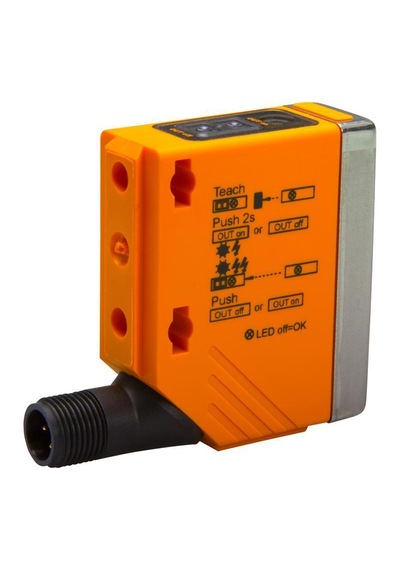 Ifm O5p500 10 İla 36v Dc, Pnp, 4 Pimli M12 Erkek Konnektör Fotoelektrik Sensör
