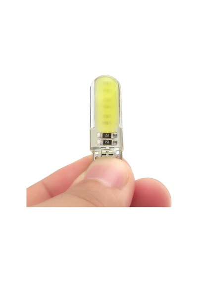 T10 Silikon Sarı Led Dc 12V Araba Aydınlatma Ampul Yan Park Lamba