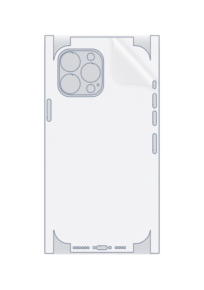 Apple iPhone 13 Pro Max Uyumlu Fullbody Arka Kaplama Hidrojel Koruyucu Film 93798417