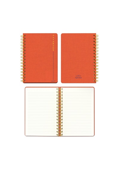 Melimelek Çizgili Defter Turuncu Bez Ciltli - Ceyda Düvenci Turuncu