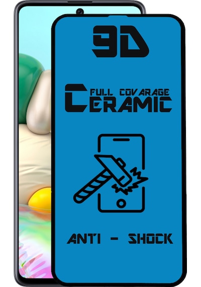 Samsung Uyumlu Galaxy A71 Tam Kaplayan Seramik Nano Esnek Ekran Koruyucu
