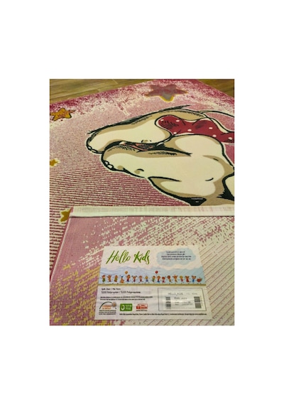 Hello Kids Kd27a Pembe-kahve-krem Halı