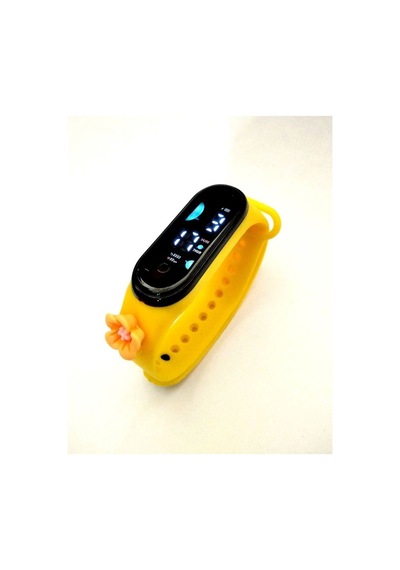Dijital Dokunmatik Su Geçirmez Led Ekran Figürlü Çocuk Kol Saati Sarı3 - 624269498