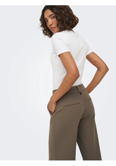 Only Onlkalina Hw Wide Pant Kadın Pantolon 15376751 Kahverengi