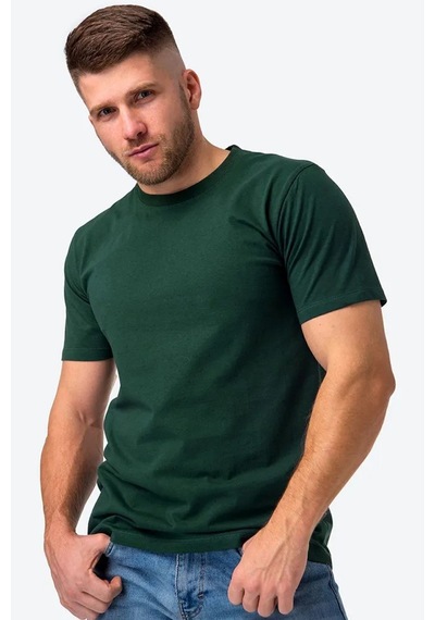 Uyguntarz Unisex Pamuklu Oversize Basic Tshirt Yeşil