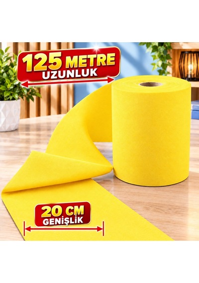 125 Metre Sarı Tela Kumaş Süsleme Kumaşı Elyaf Süsleme Tülü