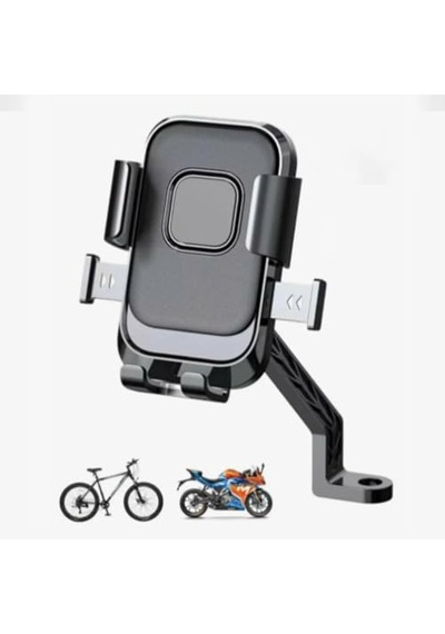4Riders Buffer Motor,motosiklet,bisiklet,scooter İçin 360 Derece Dönebilen Dikiz Aynası Versiyonu Telefon Tutucu Aparat
