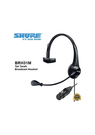 Shure Brh31M Tek Taraflı Broadcast Headset