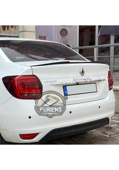 Renault Symbol 2013-2023 Bagaj Üstü Yarasa Spoiler Bagaj Çıtası Piano Black Spoyler