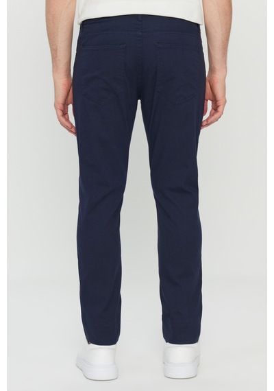 Ac&Co / Altınyıldız Classics Erkek Lacı Pamuklu Slim Fit Dar Kesim 5 Cep Esnek Casual Pantolon