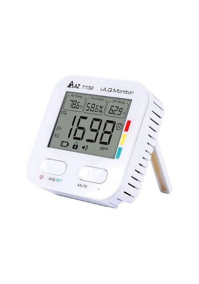 Az 7732 Karbondioksit Sıcaklık Nem Ölçer Sadece Pil İle Çalışır