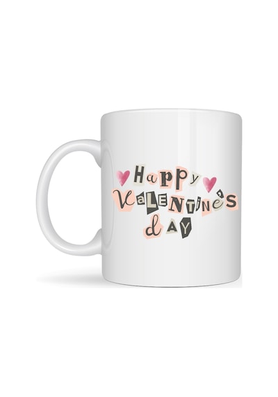 Happy Valentine S Day Porselen Kupa Model 1 Sevgililer Günü Hediyesi Diğer