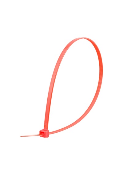 Tek-iş Kablo Bağı Plastik Cırt Kelepçe 200 Mm X 2.5 Mm Kırmızı 100 Adet