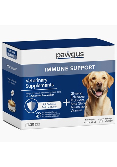 Pawgus Veteriner Serisi Köpekler Için Immune Kuvvetlendirici Günlük Vitamin Desteği 30 x 2 G