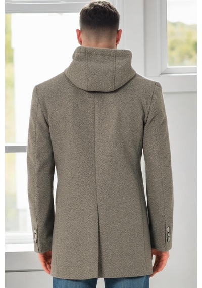 Plt8376 Dewberry Erkek Palto-koyu Gri-2 Koyu Gri-2