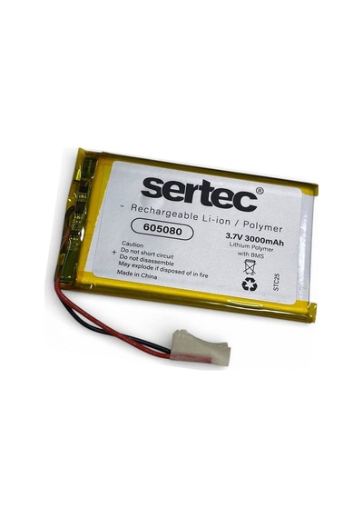 Sertec 605080 3.7v 3000 Mah Li-polymer Pil Devreli/1.5a Evimdeyokyok