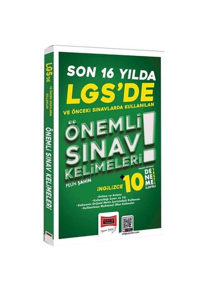 Yargı Lgsde Son 16 Yılda Kullanılan Önemli İngilizce Sınav Kelimeleri Yargı Yayınları