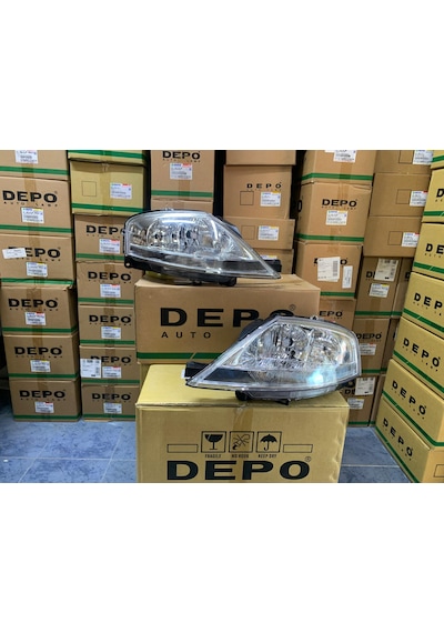 Cıtroen C3 2002-2009 Arası Depo Marka Sağ Ve Sol Far Takım Motorlu 620685 / 620885