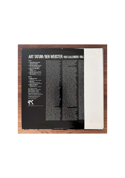 Art Tatum, Ben Webster, Red Callender, Bill Douglass The Tatum Group Masterpieces