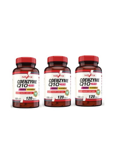 Coenzyme Q10 200 Mg Koenzim Q10 120 Tablet X 3 Kutu 360 Tablet