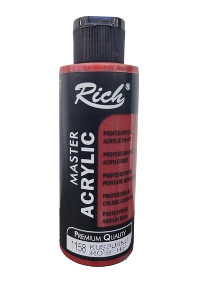 Rich Akr-120-1158 Akrilik Boya 120 Cc Kuşburnu Tek Renk
