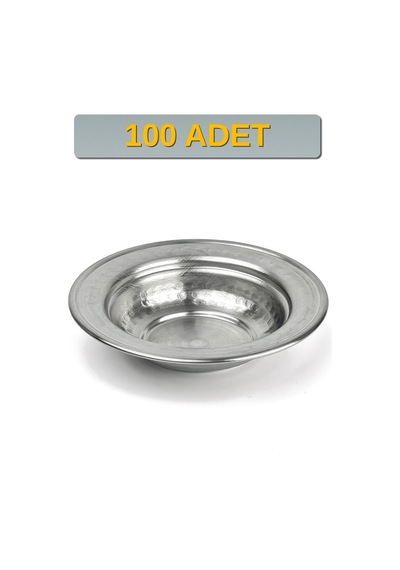 Binbir Trend 11,5 Cm Yanaklı Krom Çelik Zeytinlik Ve Kahvaltılık Kase 95 Ml Meze, Reçel, Sos Kasesi -kase1158 100 Adet
