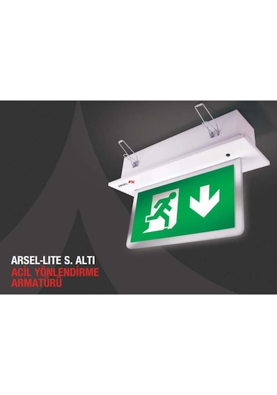 Arsel Arselite Ae-2020 Sıva Altı Acil Çıkış Yönlendirme Armatürü