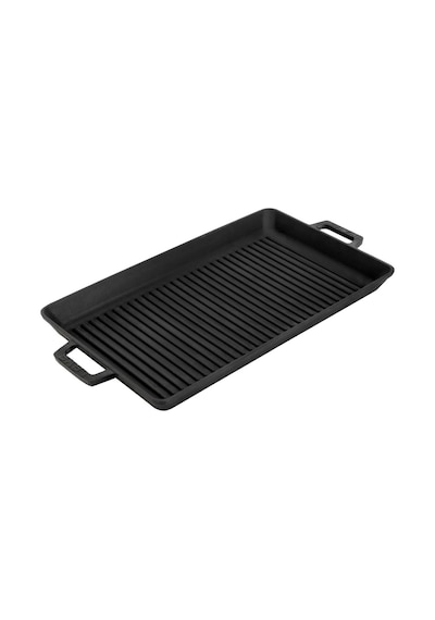 Lava Metal Demir Saplı Döküm Izgara Tava, 26x45 Cm Çok Renkli
