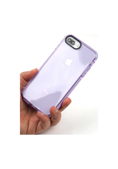 Apple Uyumlu iPhone 8 Plus Kılıf Zore Punto Kapak Mor