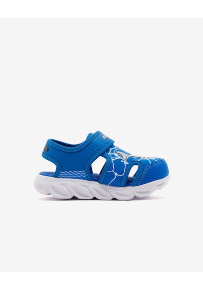 Skechers Hypno-splash Küçük Erkek Çocuk Mavi Işıklı Sandalet 400612n Blu Mavi