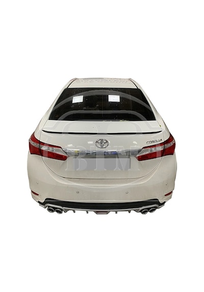 Toyota Uyumlu Coralla 2013 Sonrası Bagaj Üstü Spoiler Piano Black