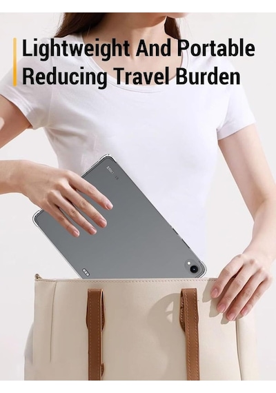 Samsung Uyumlu Galaxy Tab S11 11'' Şeffaf Anti shock Silikon Kılıf Airbag Köşe Koruma Arka Kapak