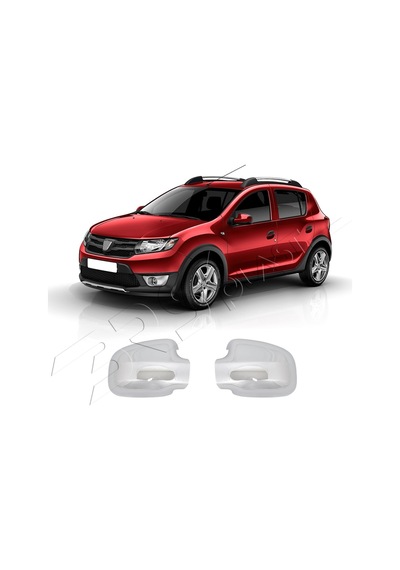 Dacia Sandero Stepway Uyumlu 2012-2020 Ayna Kapağı 2 Parça Abs Krom Kaplama