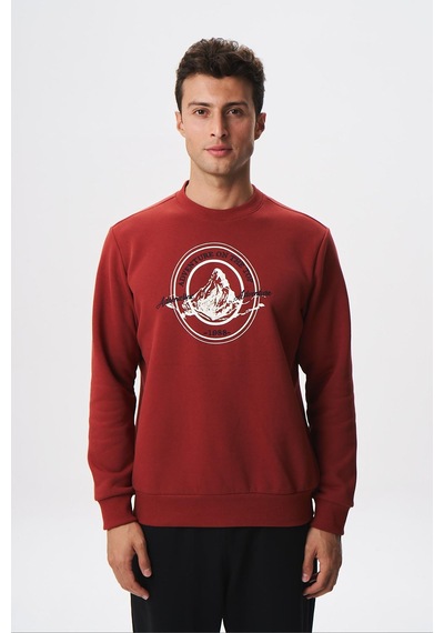 AR-MA Arma Baskılı Yazılı Regular Fit Şardonlu Erkek Bisiklet Yaka Sweatshirt K28124602901 Koyu AR-MA Arma Baskılı Yazılı Regular Fit Şardonlu Erkek Bisiklet Yaka Sweatshirt K28124602901 Koyu