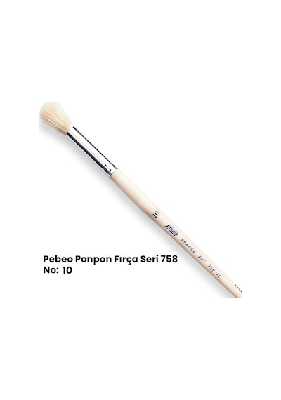 Pebeo 758 Seri Ponpon Fırça No 10