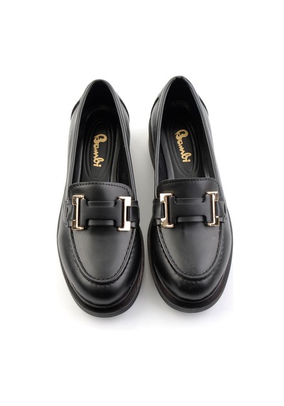 Bambi Siyah Kadın Loafer Ayakkabı K01257050309