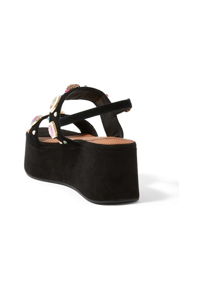 Kurt Geiger Taşlı Platform Topuklu Ayakkabı Siyah