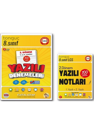 8. Sınıf 2. Dönem 1 Ve 2. Yazılı Notları Ve Denemeleri
