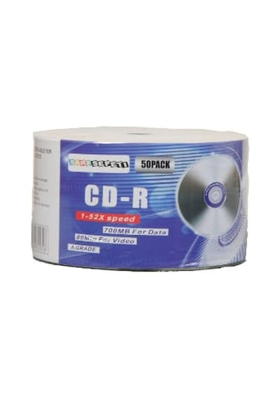 Boş Cd-R 700 Mb 80 Min – 1 Koli 600 Adet 50’Lik Paket