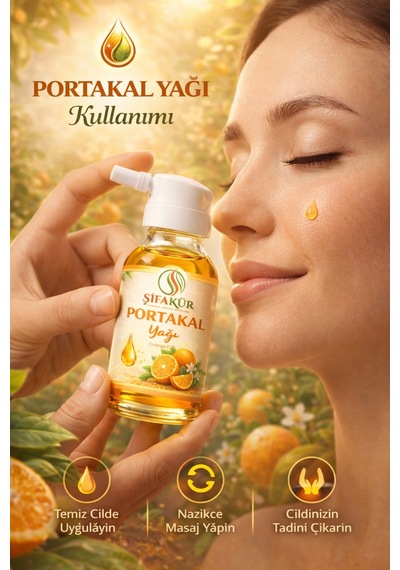 Şifakür Portakal Yağı Saf Doğal Canlandırıcı Cilt, Saç & Masaj Bakımı 20ml 20 Ml