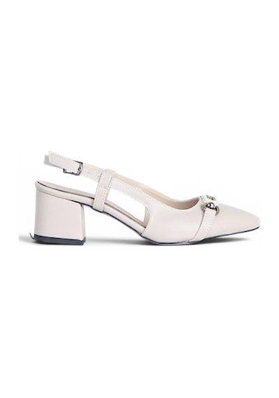 Ayakcenter Byn Ayışığı By35 Cilt Krem Kadın 7 Cm Topuklu Ayakkabı