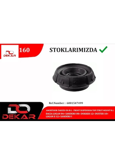 Amortısor Takozu On Sag-sol Dacıa Logan 04 Sandero 08 Dokker 12 Duster 10 Logan Iı 12 Sandero I Dekar 6001547499