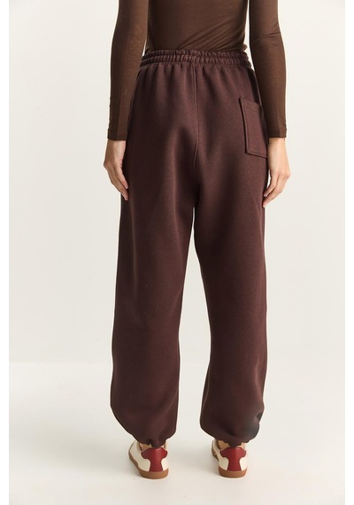 Shade Kadın Basic Jogger Relaxed Polarlı Eşofman Altı 60283860 - Kahverengi