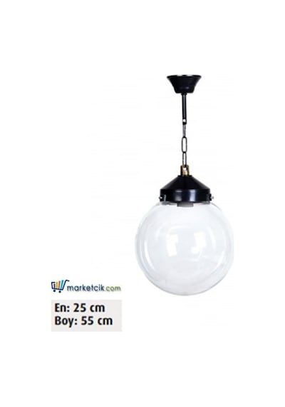 55X25 25 Lik Akrilik Glop Model Bahçe Tavan Aydınlatma Apliği Diğer