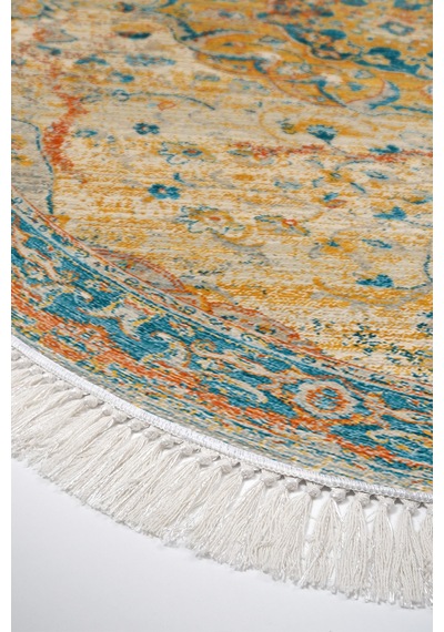Eko Trend Djt Yıkanabilir Kaymaz Taban Oval 3 Lü Yatak Odası Takımı P1356 Vintage Turkuaz