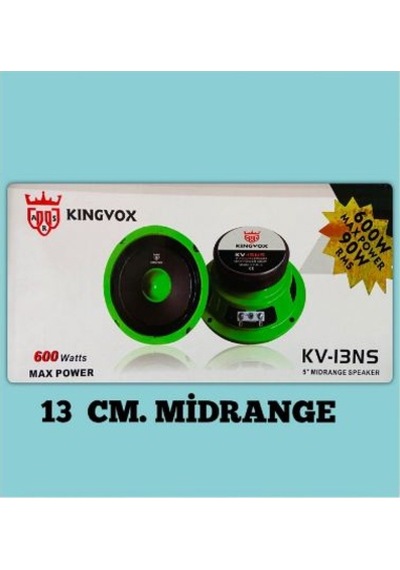 Kıngvox Kv-1313 13 Cm 600 Watt Midrange 90 Rms Takımı