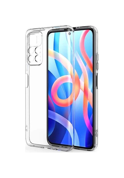 Xiaomi Redmi Note 11 Kılıf Kamera Korumalı Silikon Rubber Arka Kapak Şeffaf