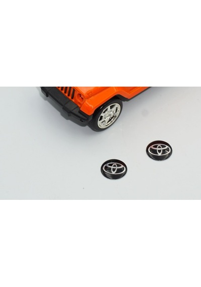 Toyota Uyumlu Oto Anahtar 3M Metal Alaşım Logo 2Li Set
