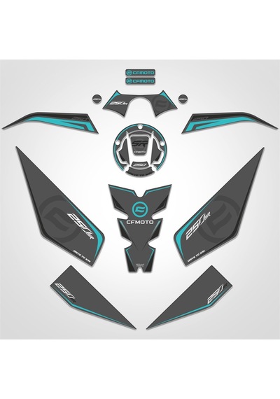 Cf moto 250sr Full Tank Pad Set Nardo Gri 250 SR